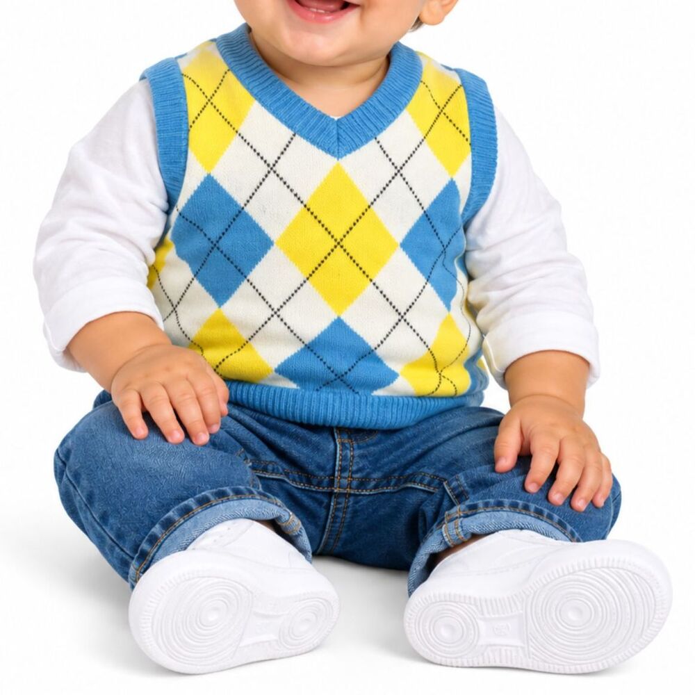 🔥5 for $30🔥 The Children’s Place Infant Argyle Sweater | 6-9M